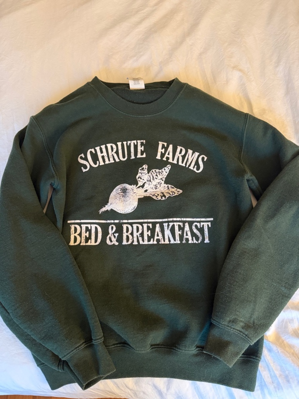 Schrute Farms Bed & Breakfast Forest Green Sweatshirt